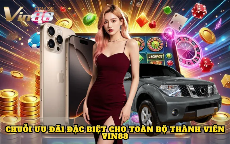 Chuỗi ưu đãi đặc biệt cho toàn bộ thành viên Vin88