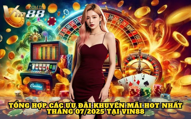Tổng hợp các ưu đãi khuyến mãi hot nhất tháng 07/2025 tại Vin88